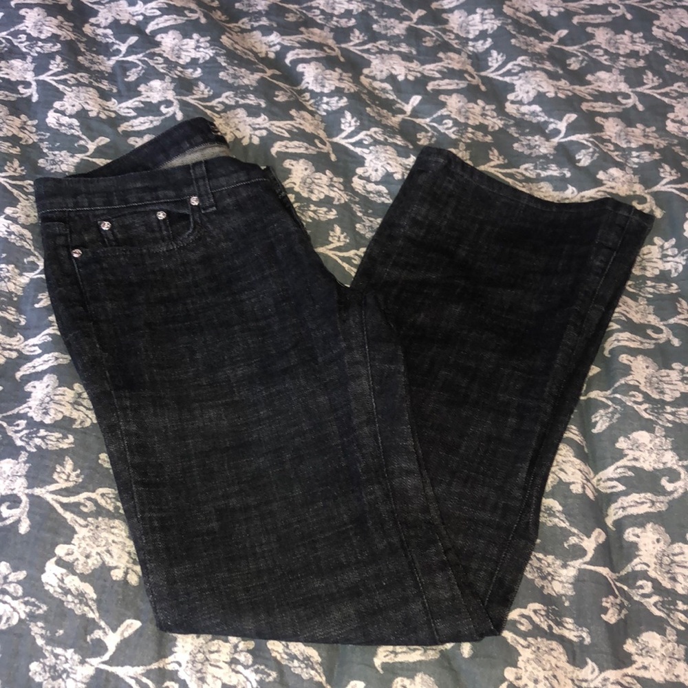 Bebe Premium Rhinestone bootcut 31 - Picture 3 of 16